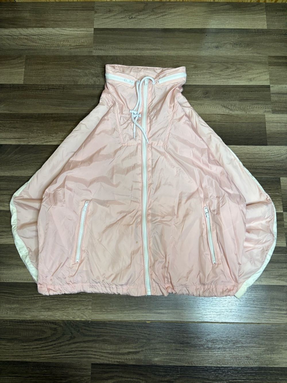 Forever 21 Women's Pink Full Zip Lightweight Jacket Pockets Collared Size M
